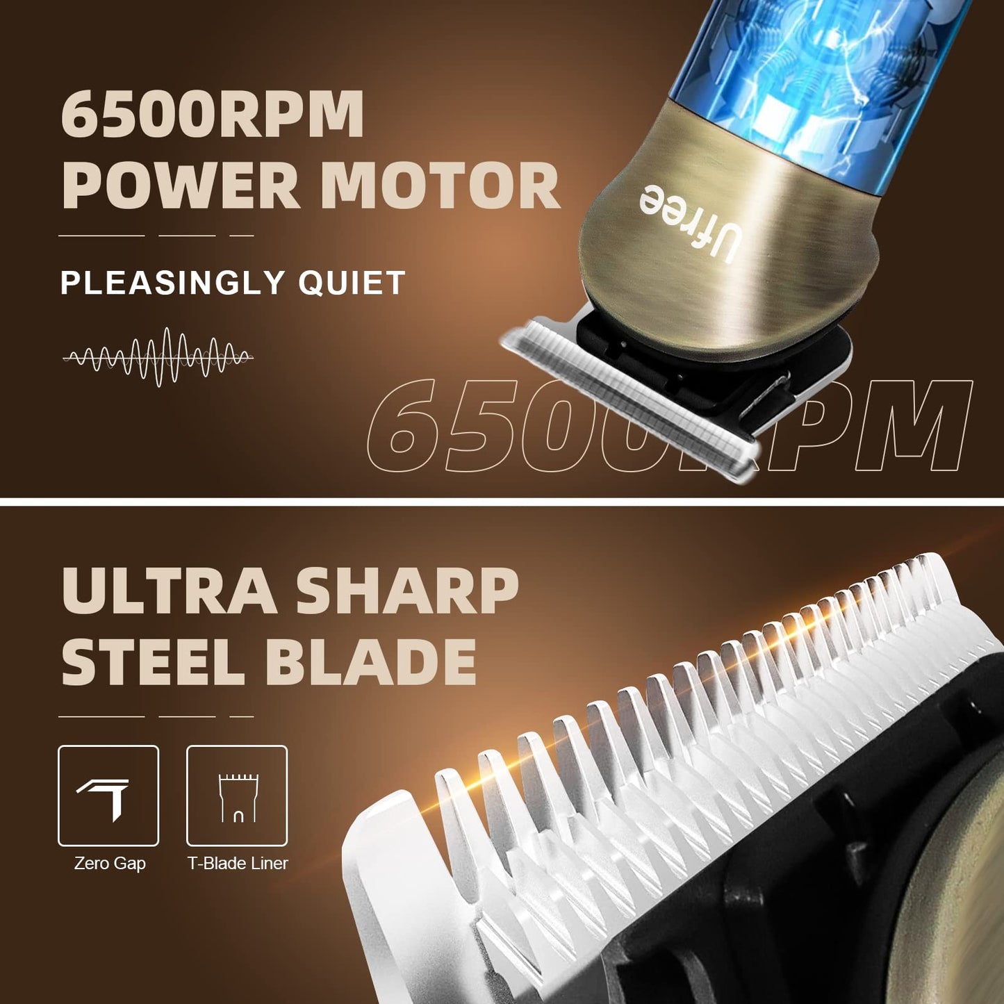 Ufree 7-in-1 Beard Trimmer for Men, Electric Razor Shaver, Men Grooming Kit Beauty and Personal Care Ufree
