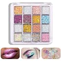 ZFFKZ 16-Color Holographic Body Glitter Gel Palette - Long-Lasting Glitter for Face, Eyes, Hair & Nails - Easy Pickup & Wash-Off - Vegan, Cruelty-Free Beauty & Personal Care zffkz