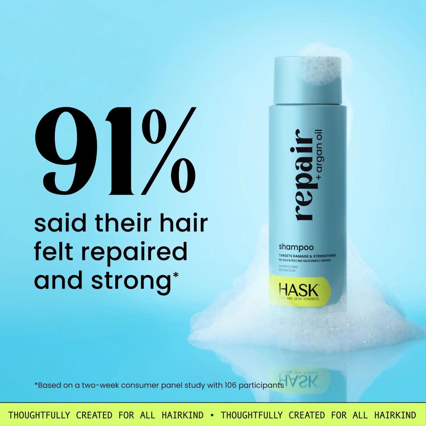 HASK Repair + Argan Oil Shampoo + Conditioner Set | Color Safe, Sulfate-Free, Paraben-Free, Gluten-Free, Cruelty-Free | 16oz each, 2 Pack Beauty & Personal Care HASK