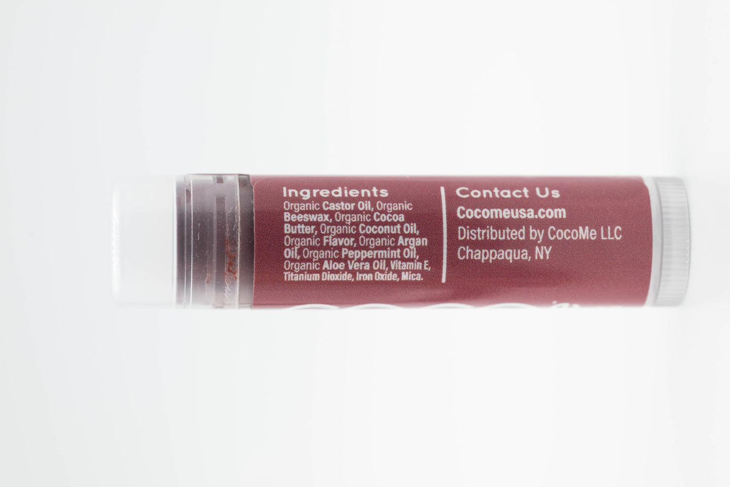 CocoMe Color Tinted Lip Balm (Crimson) -All Natural Organic Coconut Oil and Beeswax for moisture and nourishment Beauty and Personal Care Coco Me