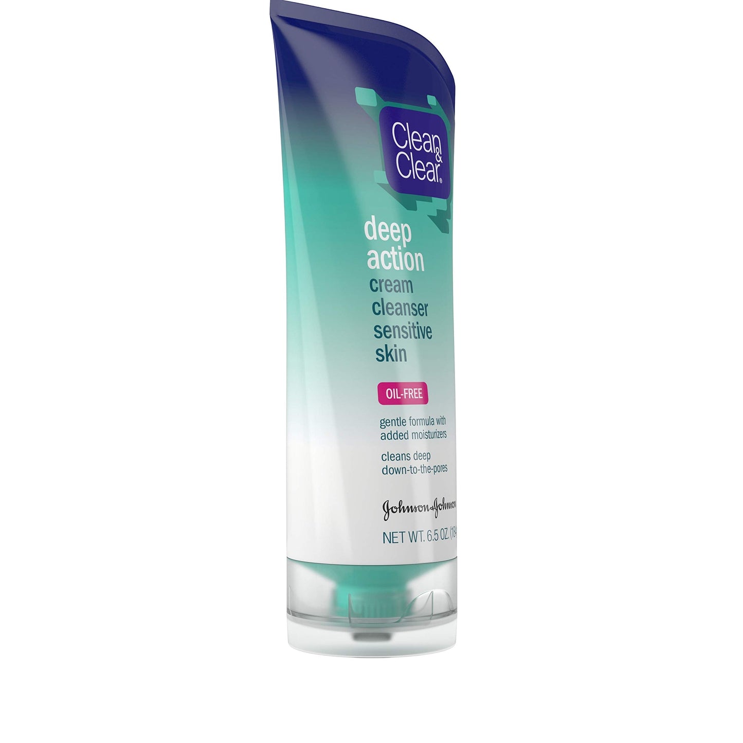 Clean & Clear Deep Action Cream Facial Cleanser for Sensitive Skin, Gentle Daily Face Wash with Oil-Free, 6.5 oz Beauty & Personal Care Clean & Clear