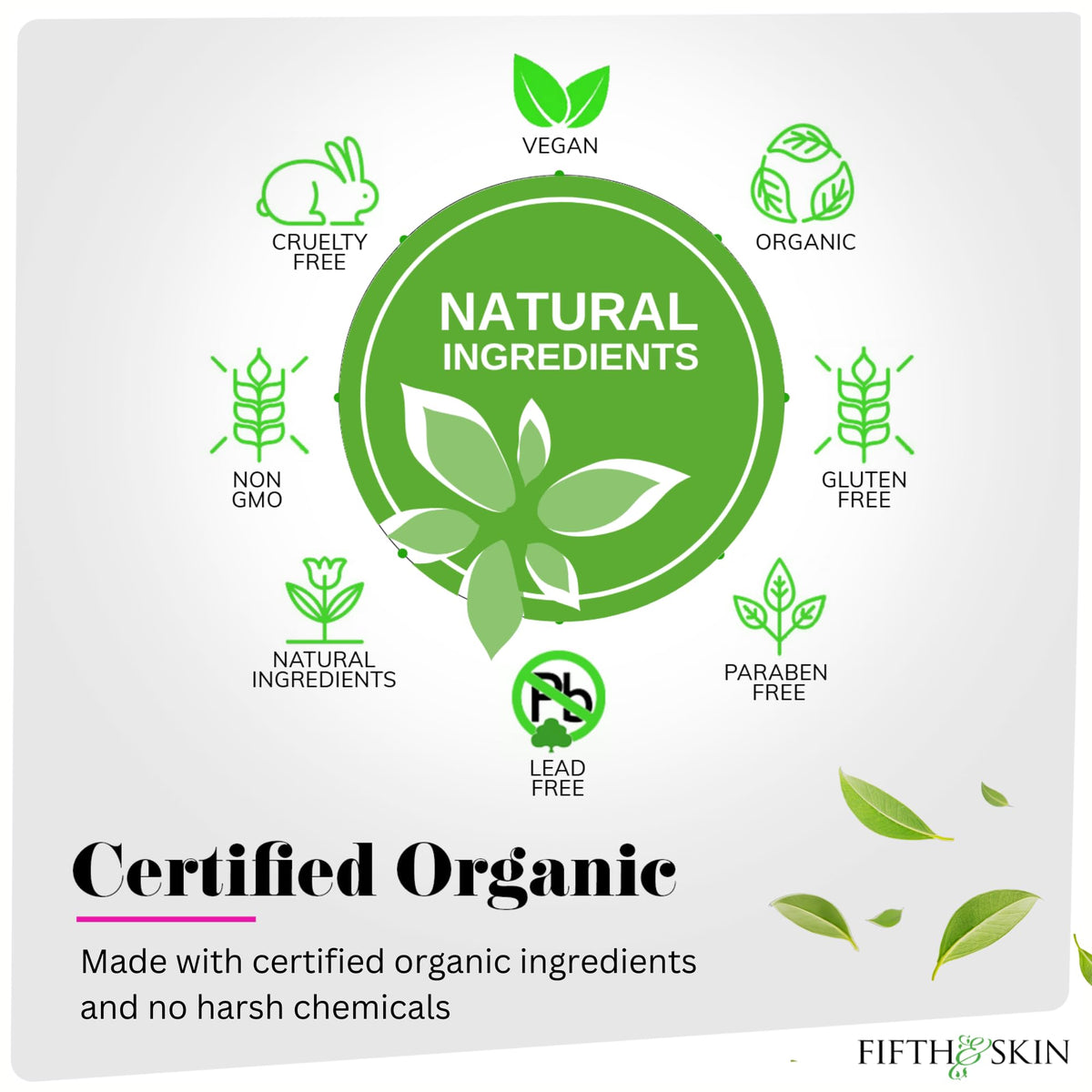Fifth & Skin BOTANICAL Lipstick (POMEGRANATE) | Vegan | Natural | Organic | Certified Cruelty Free | Paraben Free | Petroleum Free | Healthy | Beauty & Personal Care Fifth & Skin