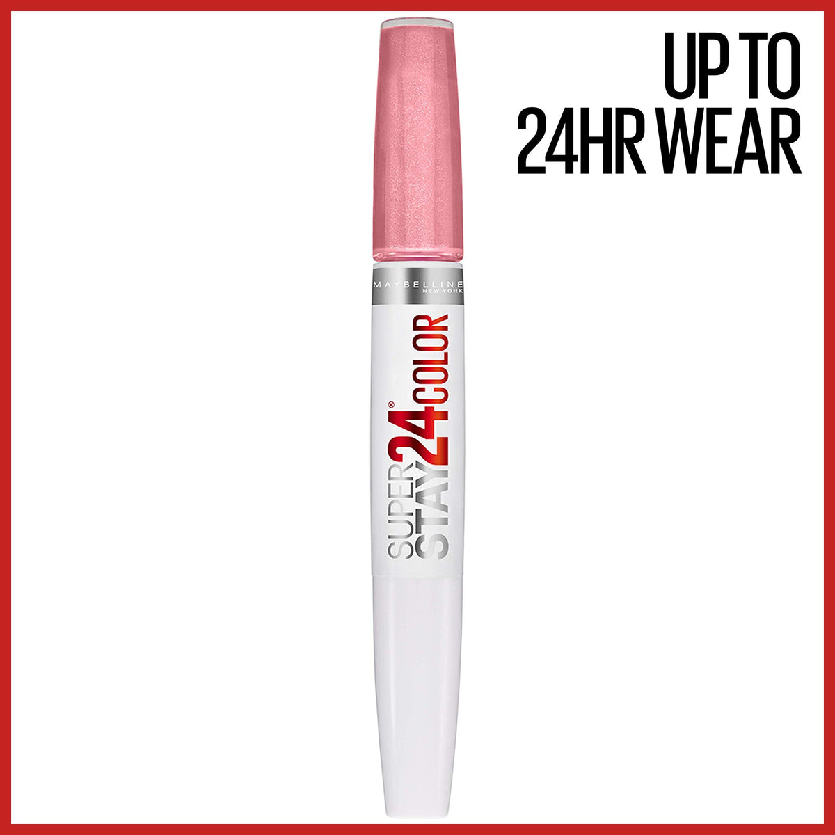 Maybelline Super Stay 24, 2-Step Liquid Lipstick Makeup, Long Lasting Highly Pigmented Color with Moisturizing Balm, So Pearly Pink, Coral Pink, 1