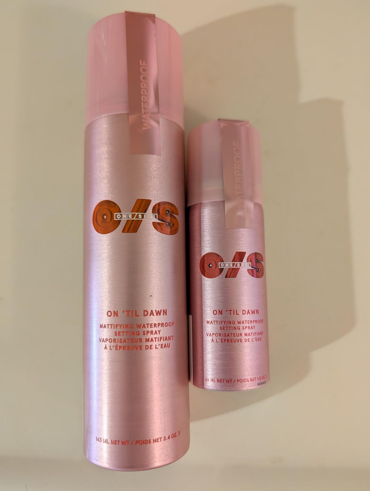 On ’Til Dawn Big & Bitty Mattifying Waterproof Setting Spray Duo - Includes Full Size (3.4 fl. oz / 146 mL) and Travel Size (1.0 fl. oz / 46 mL)