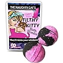 Filthy Kitty Bath Bombs - XL Bright Pink and Black Fizzers for Cat Lovers - Handcrafted, Made in America, 2 Count Beauty & Personal Care Gears Out