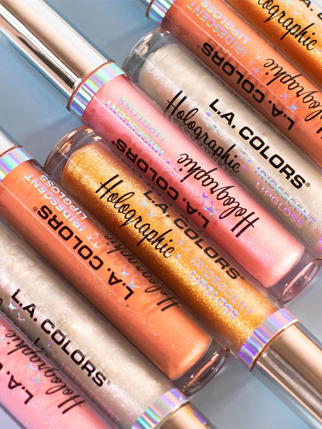 L.A. COLORS Holographic Iridescent Lipgloss, Diamond Lite CLG423 Beauty & Personal Care L.A. COLORS