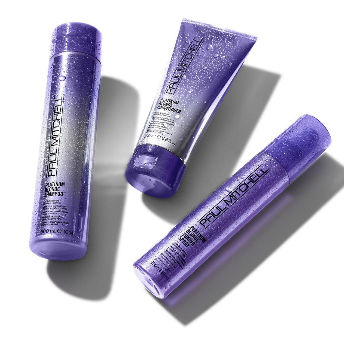 Paul Mitchell Platinum Blonde Purple Toning Spray, Cools Brassiness, Eliminates Warmth, For Color-Treated Hair + Naturally Light Hair Colors, 5.1 fl Beauty & Personal Care Paul Mitchell