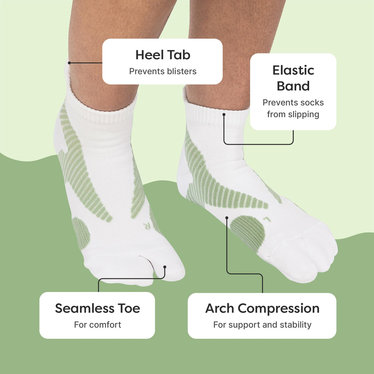 ZenToes Padded Bunion Relief Socks for Women and Men with Big Toe Separator, Built-In Bunion Protector Cushion, Arch Compression, Moisture Wicking