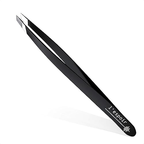 L’espoir High Precision Slant Tweezers with Perfect Alignment (Rust-Free, Stainless Steel) Best for Daily Beauty Routine - Single Piece for Men Beauty & Personal Care L’espoir