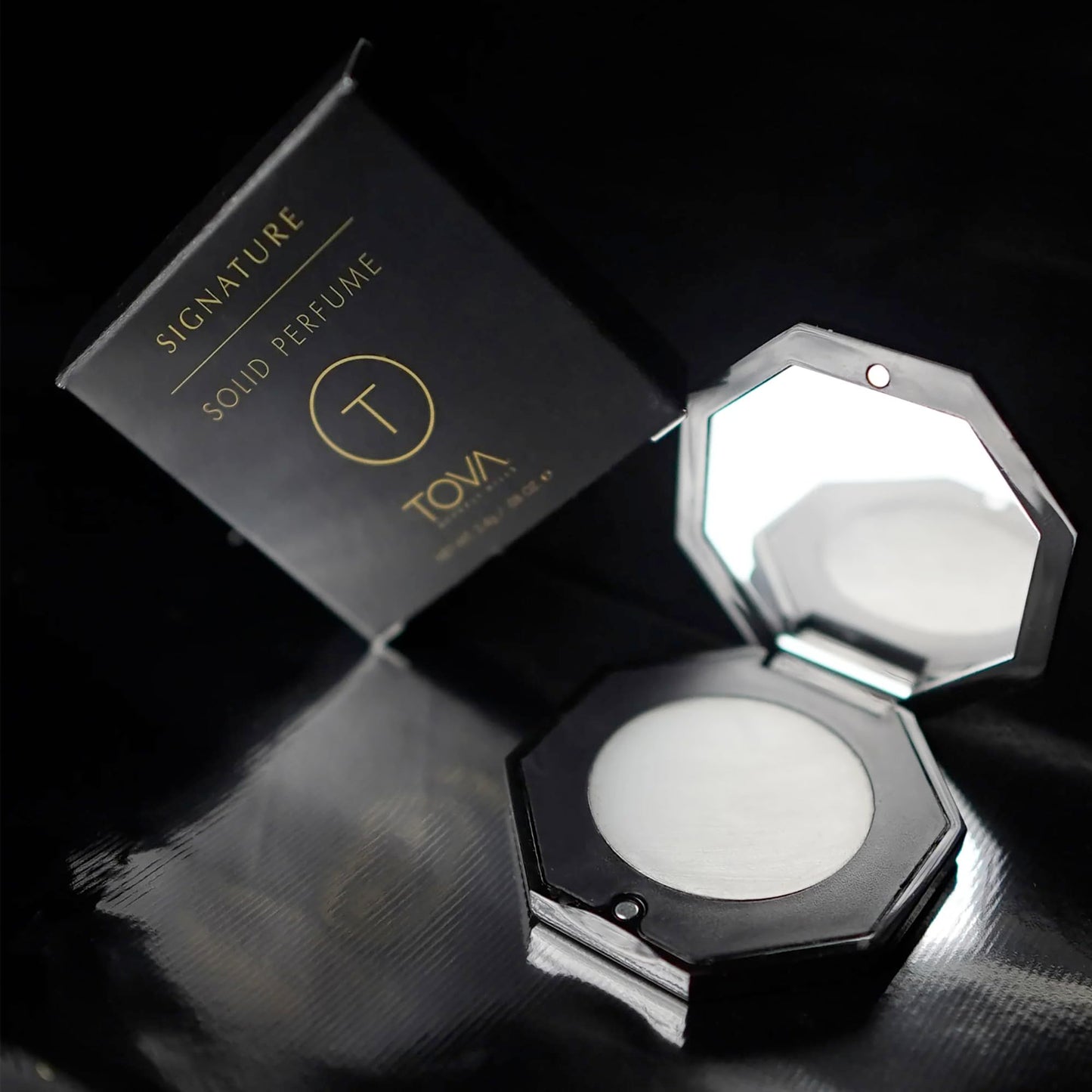 Tova Signature Solid Perfume Compact - Fresh Floral Pocket Perfume Dab-On for Women - Bergamot Jasmine Musk - USA-Made & Cruelty-Free - 2.4 g Beauty & Personal Care Tova