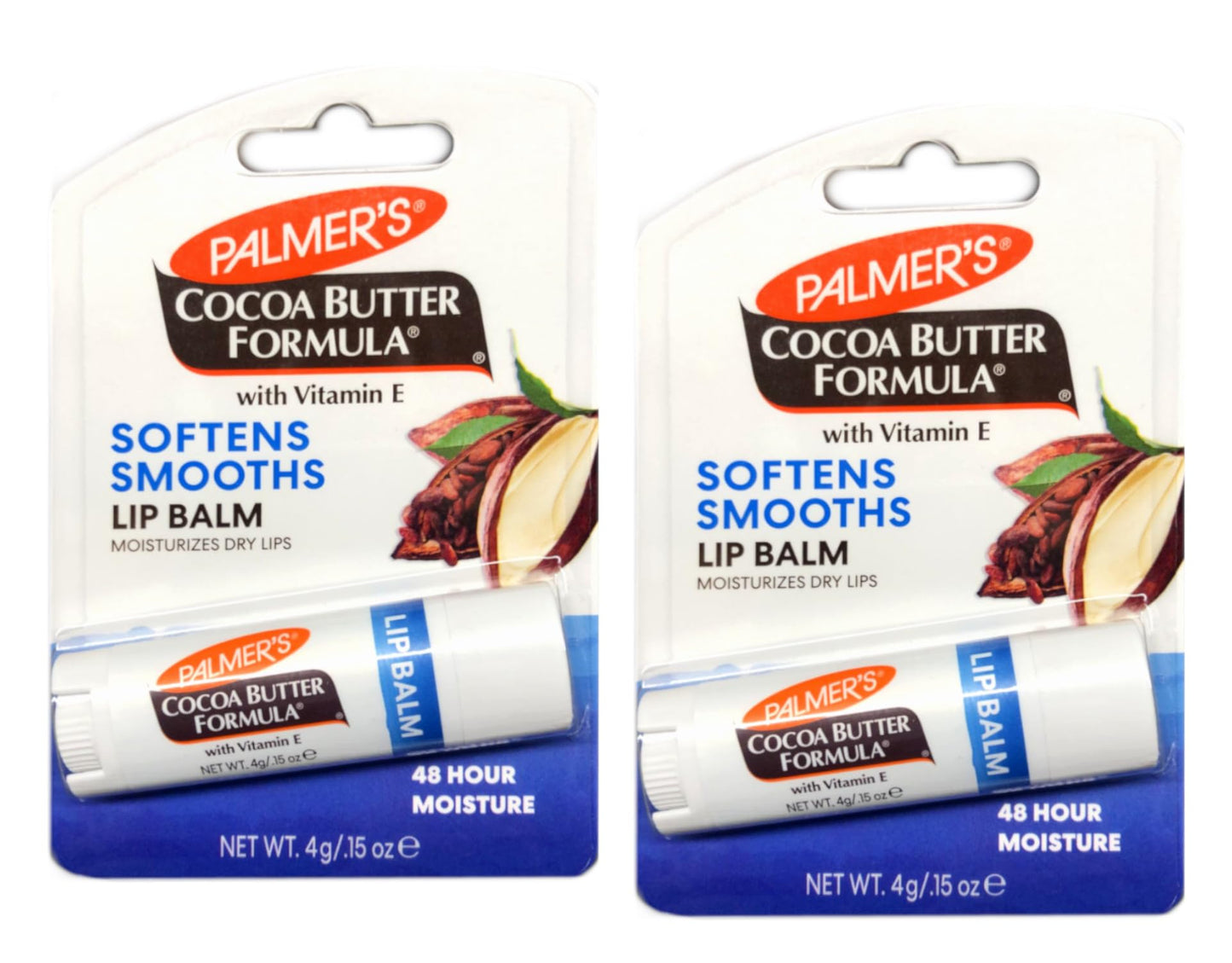 Palmer's Cocoa Butter Formula Lip Balm, All-Day Moisturization, Beach Bag Must-Have, Hydrates Dry, Cracked Lips (Pack of 2) Beauty & Personal Care Palmer's