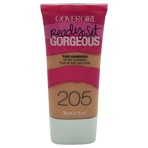 COVERGIRL Ready Set Gorgeous Foundation Natural Beige 205, 1 oz (packaging may vary) Beauty & Personal Care COVERGIRL