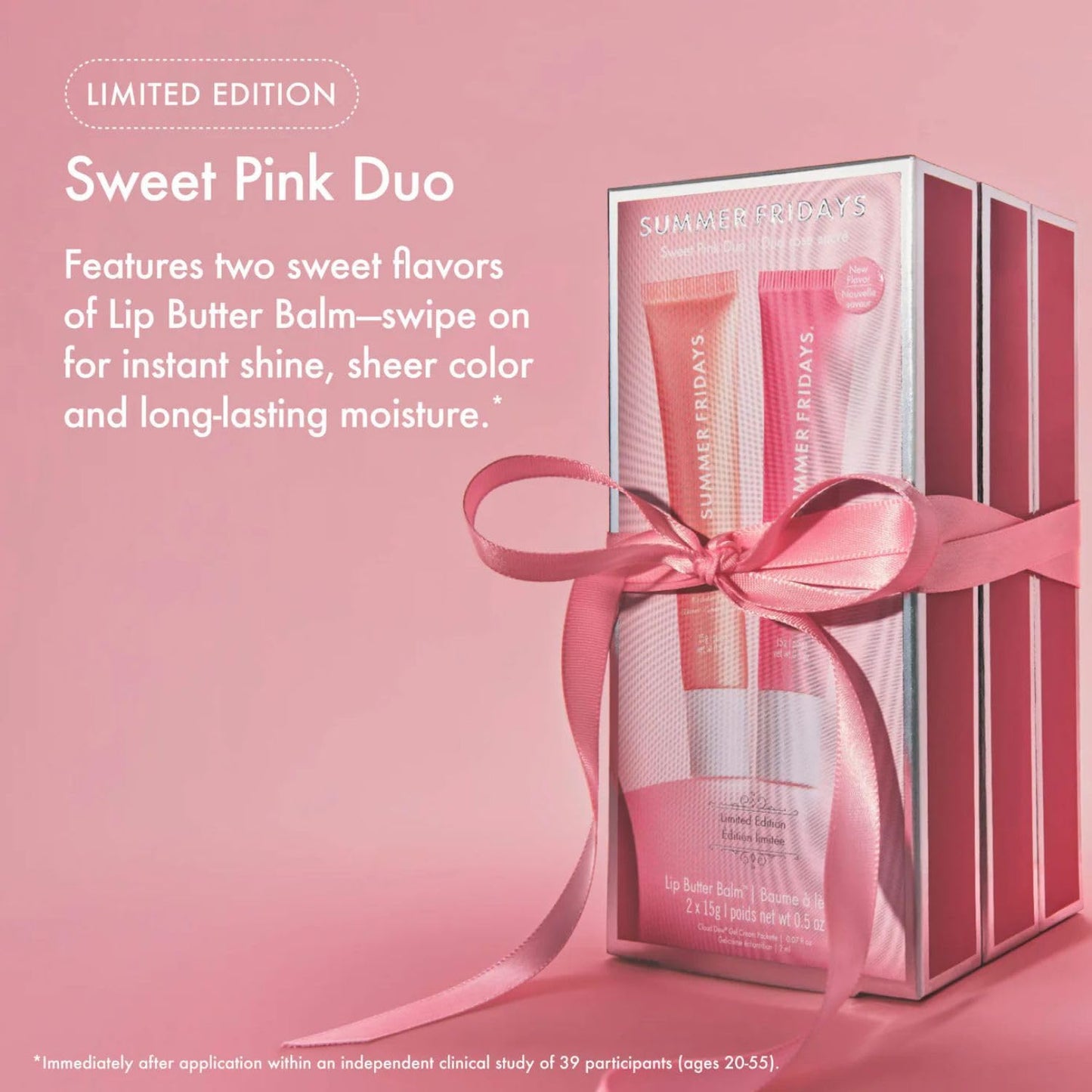 Summer Fridays Lip Butter Balm Sweet Pink Duo - Conditioning Tinted Lip Balm + Overnight Mask for Instant Shine + Color - With Hydrating Shea Butter Beauty and Personal Care Summer Fridays