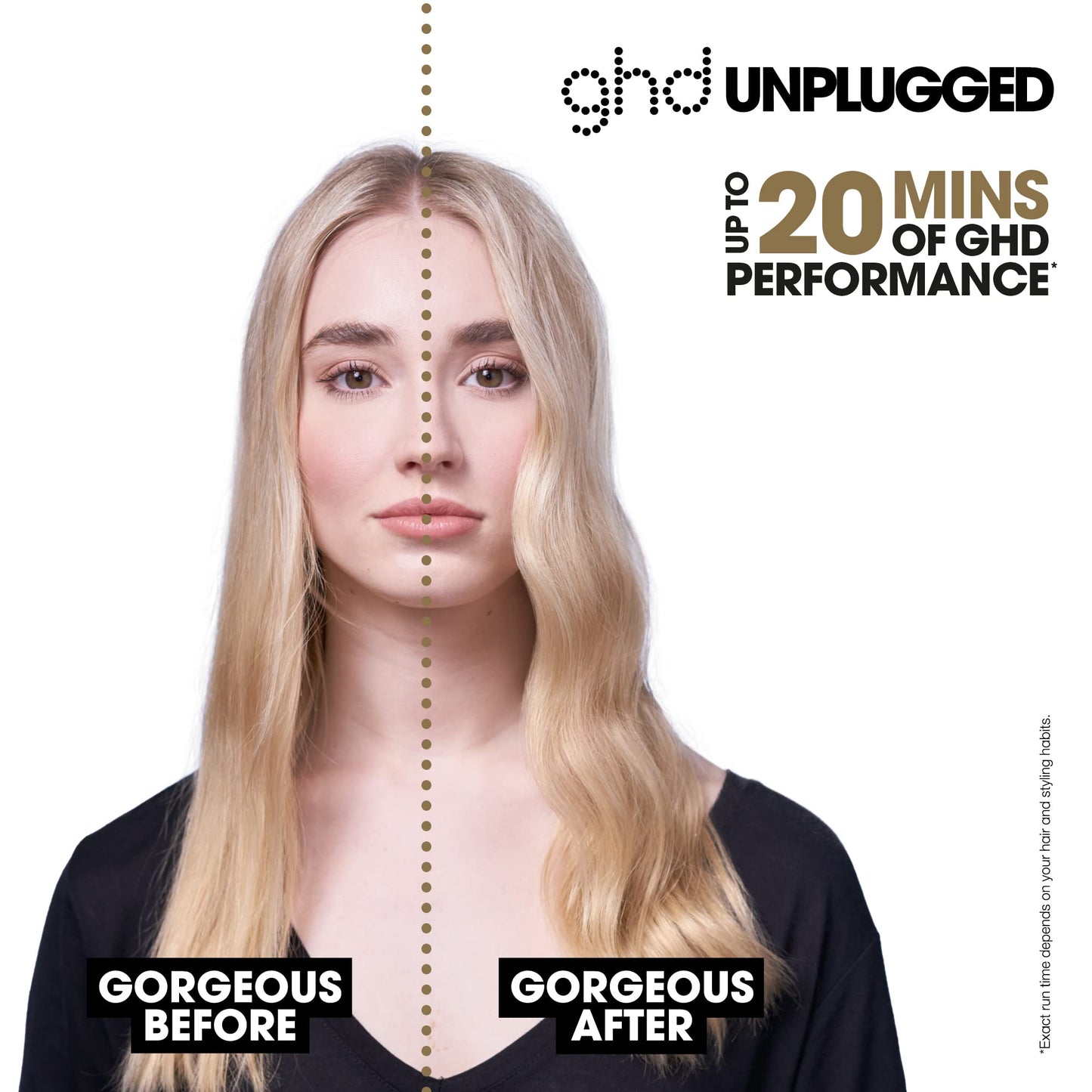 ghd Unplugged Styler ? 1" Cordless Flat Iron Hair Straightener, Professional Travel Straightening Iron with Heat-Resistant Case, USB-C Charging Beauty & Personal Care ghd