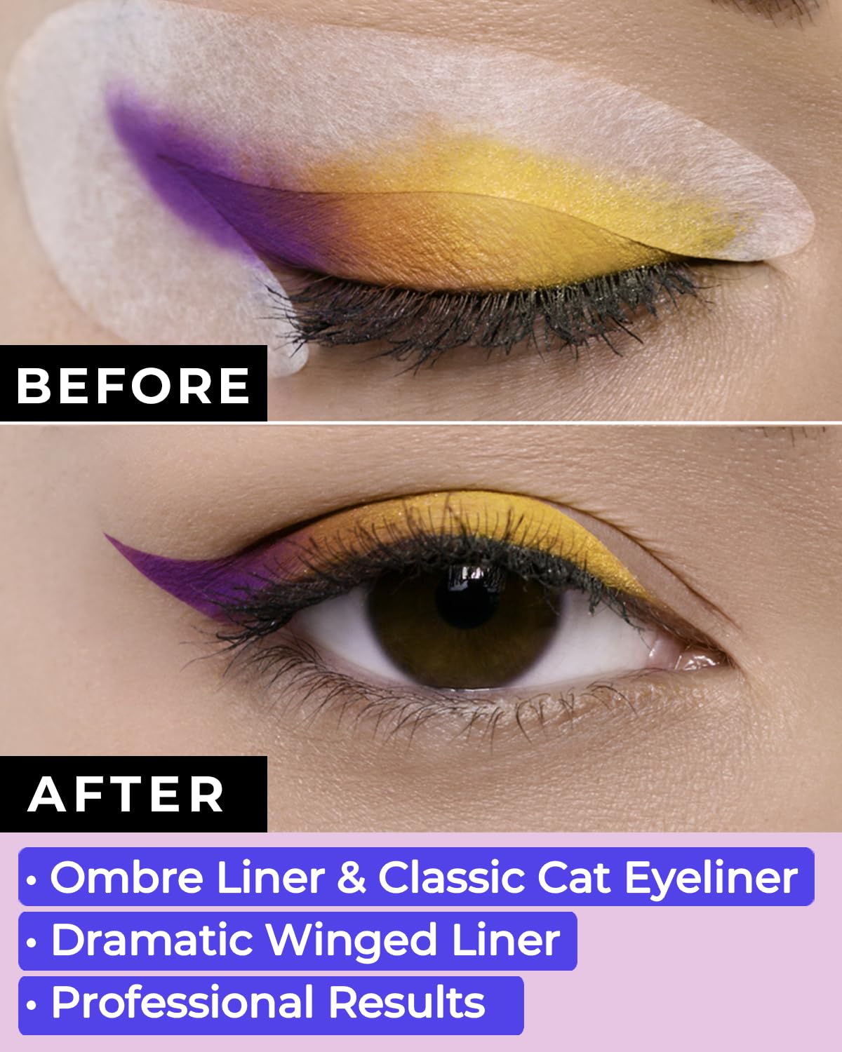 Eyeliner Stencils by Beth Bender - Reusable Winged and Cat Eye Stencil Tool - Made in USA (24 Pack) Beauty & Personal Care Beth Bender Beauty