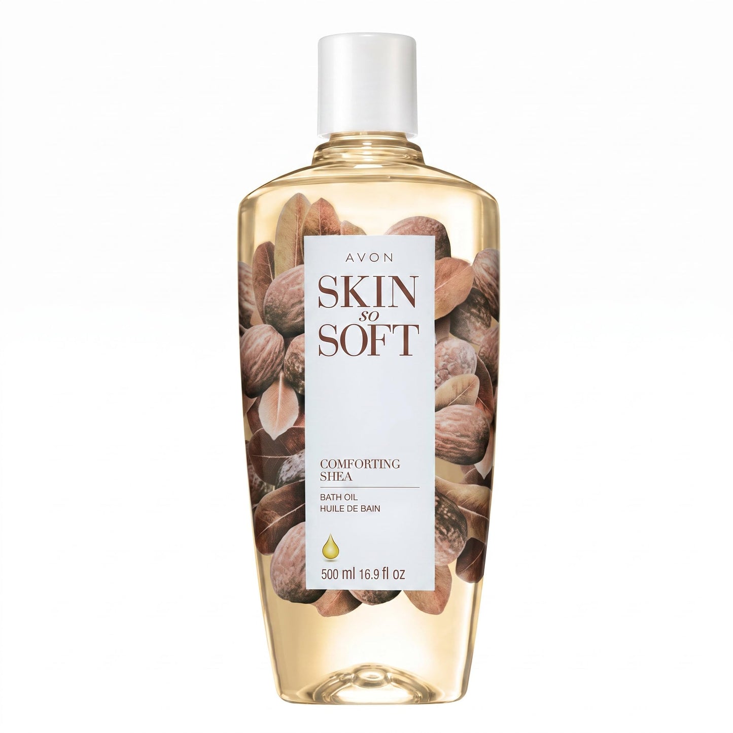 AVON Skin So Soft Comforting Shea Bath Oil, 16.9 fl oz - with Shea Butter, Vitamins A & E - Vanilla, Sandalwood & Musk Scent Beauty and Personal Care AVON