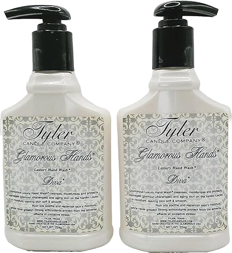 Tyler Glamorous Hands Diva Luxury Hand Wash 8 Ounce (pack of 2) Beauty & Personal Care TYLER CANDLE COMPANY