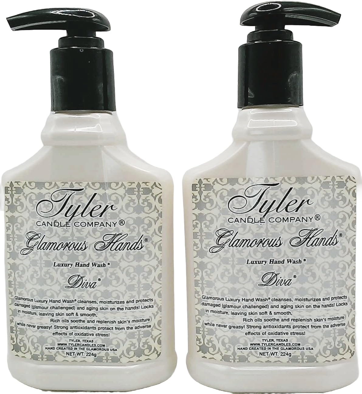 Tyler Glamorous Hands Diva Luxury Hand Wash 8 Ounce (pack of 2) Beauty & Personal Care TYLER CANDLE COMPANY