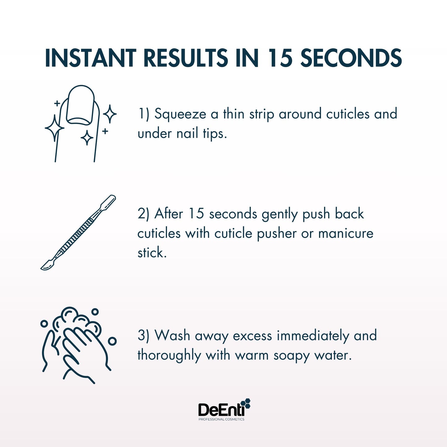 DeEnti Instant Cuticle Remover Gel, Professional Cuticle Softener with Instant 15-Second Removal, 8oz Bottle for Hand, Foot & Nail Care, Salon Quality Beauty and Personal Care DeEnti