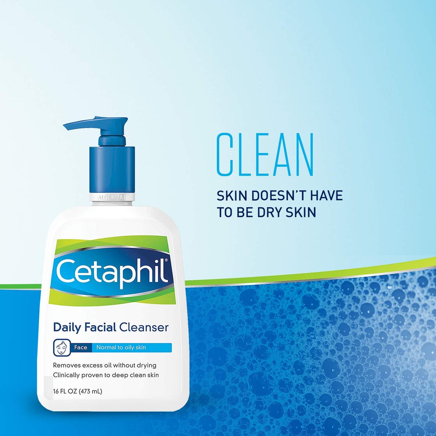 Cetaphil Daily Facial Cleanser, Normal to Oily Skin, 16 Fl Oz Beauty & Personal Care Cetaphil