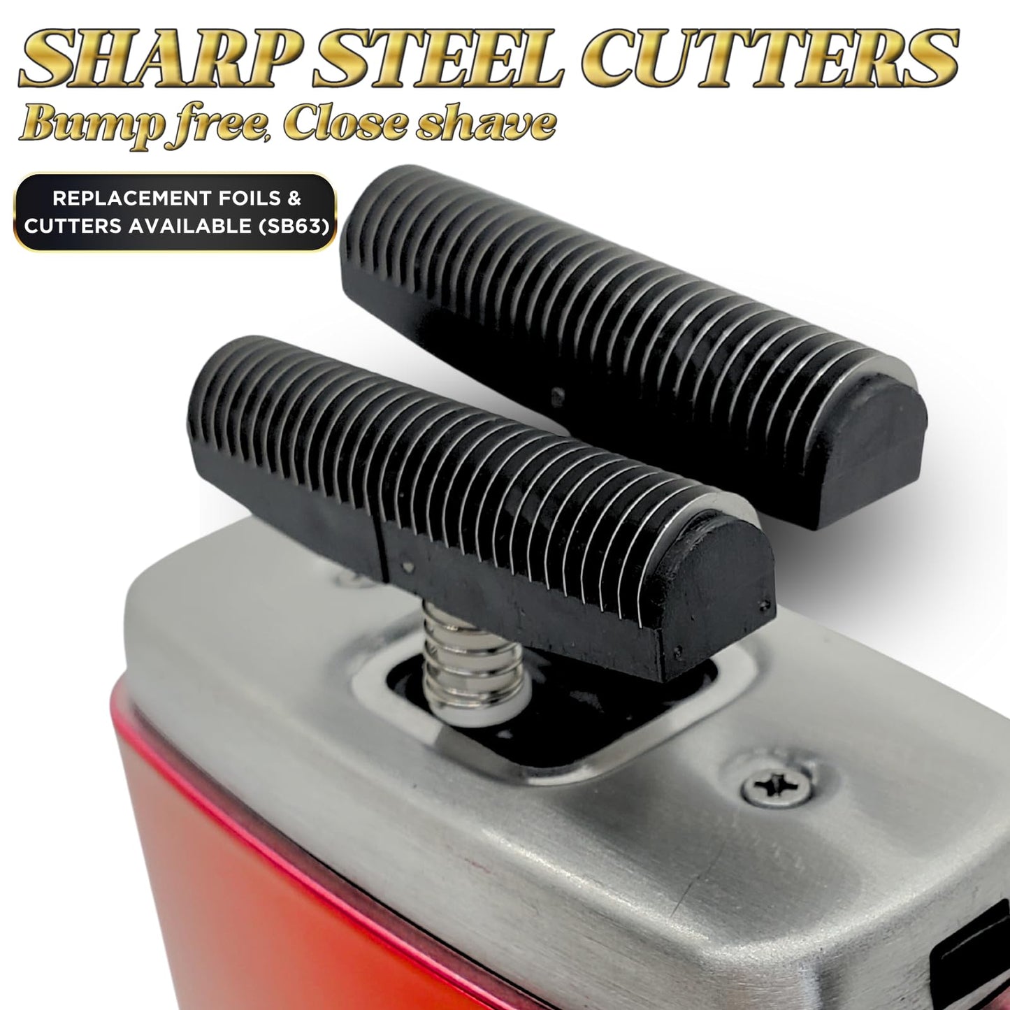 Supreme Trimmer Replacement Foil & Cutter SB63 - Hypoallergenic Foil for Crunch STF602 - Red Beauty and Personal Care Supreme Trimmer