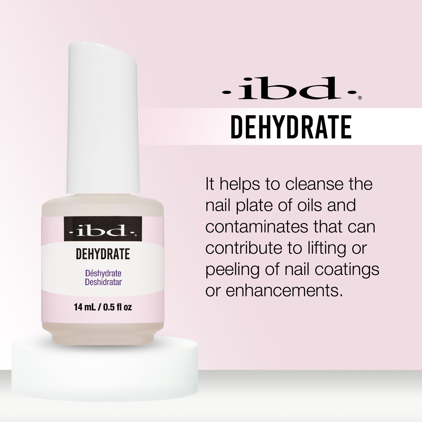 ibd Dehydrate - Nail Dehydrator for Gel & Acrylic Nails, Nail Prep Solution, Long-Lasting Adhesion & Quick-Drying Formula, 0.5 fl oz Beauty & Personal Care IBD
