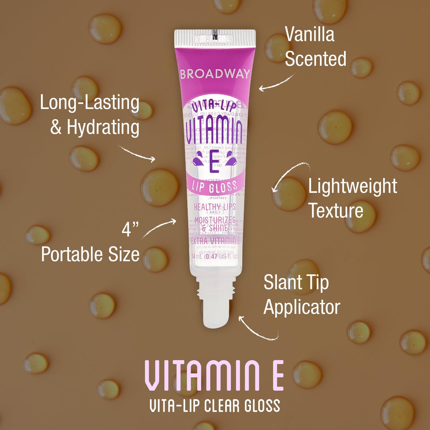 Ruby Kisses Broadway Vita-Lip Clear Lip Gloss (10 Pack), Hydrating & Soothing Formula with Vitamin, High-Shine Non-Sticky Lip Balm with Mint, Rosehip, Beauty & Personal Care Ruby Kisses