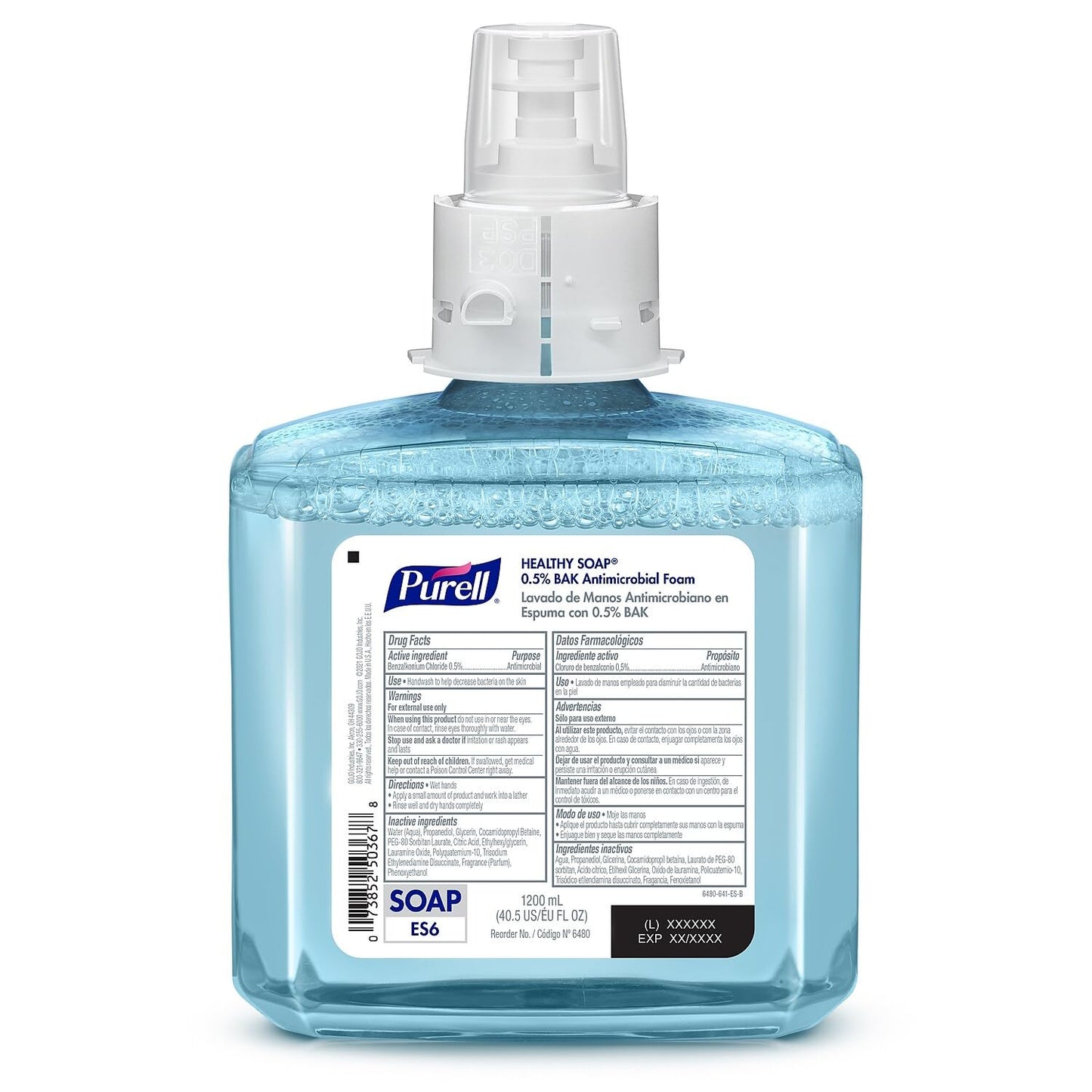 PURELL Brand HEALTHY SOAP 0.5% BAK Antimicrobial Foam, Lightly Fragranced, 1200 mL Refill for PURELL ES6 Automatic Soap Dispenser (Pack of 2) Beauty & Personal Care Purell