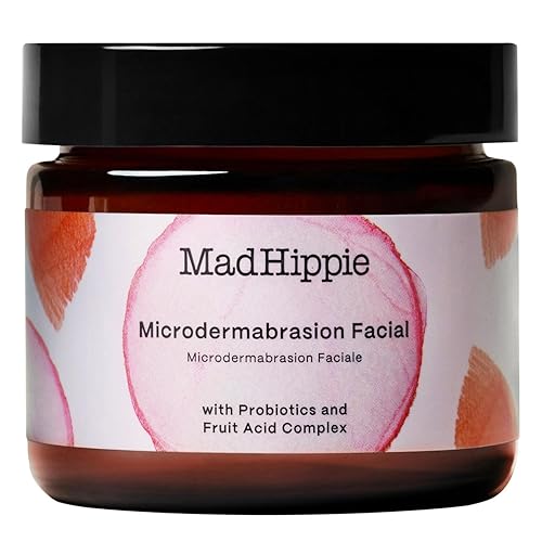 Mad Hippie MicroDermabrasion Facial - Exfoliating Face Scrub with Probiotics + AHA Fruit Acid Complex, Light Citrus Scent, 2.1 Fl Oz Beauty & Personal Care Mad Hippie
