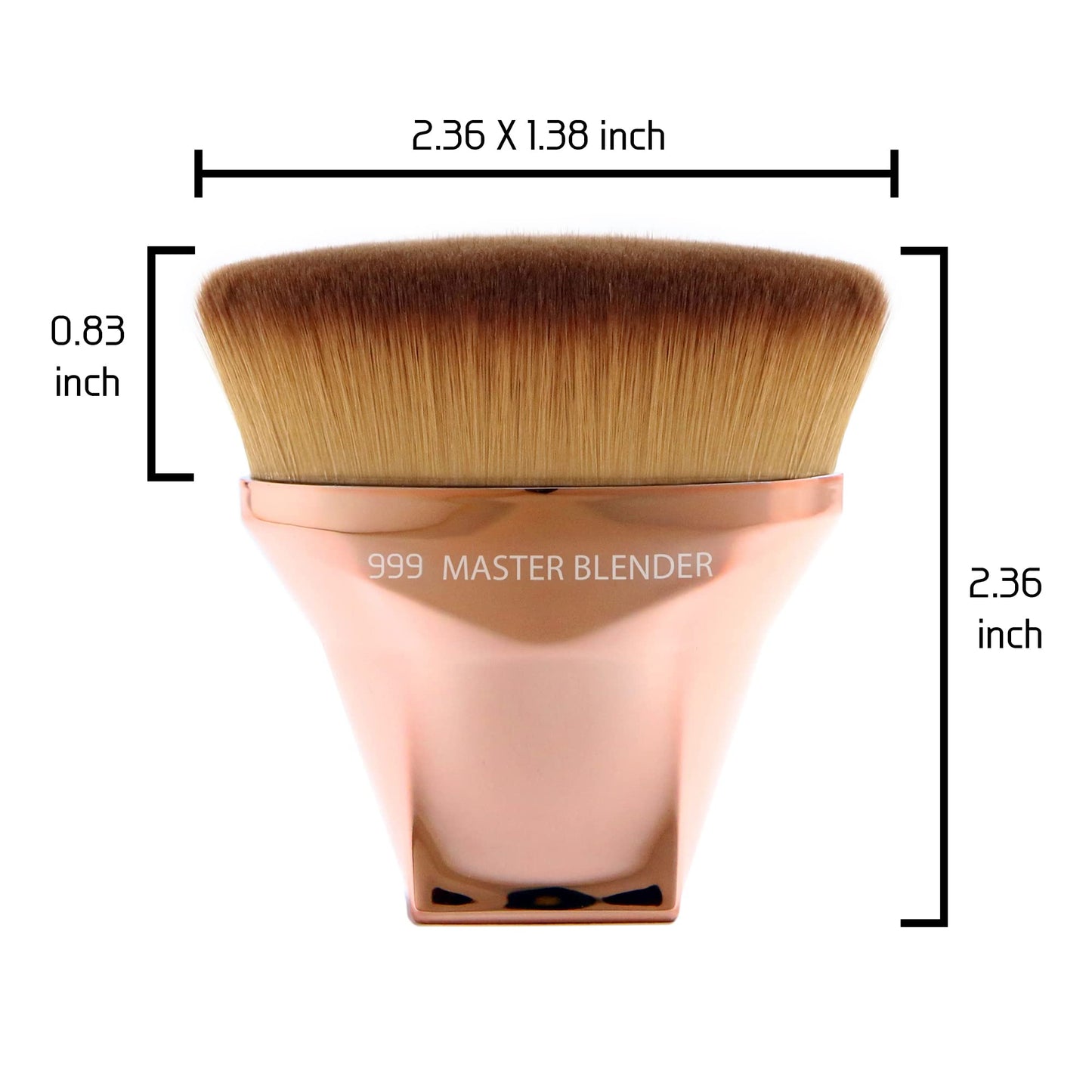 Bdellium Tools Professional Makeup Brush - Studio Series 999 Master Blender - With Soft Synthetic Fibers, For Smooth & Flawless Finish (Rose Gold Beauty & Personal Care BDELLIUM TOOLS