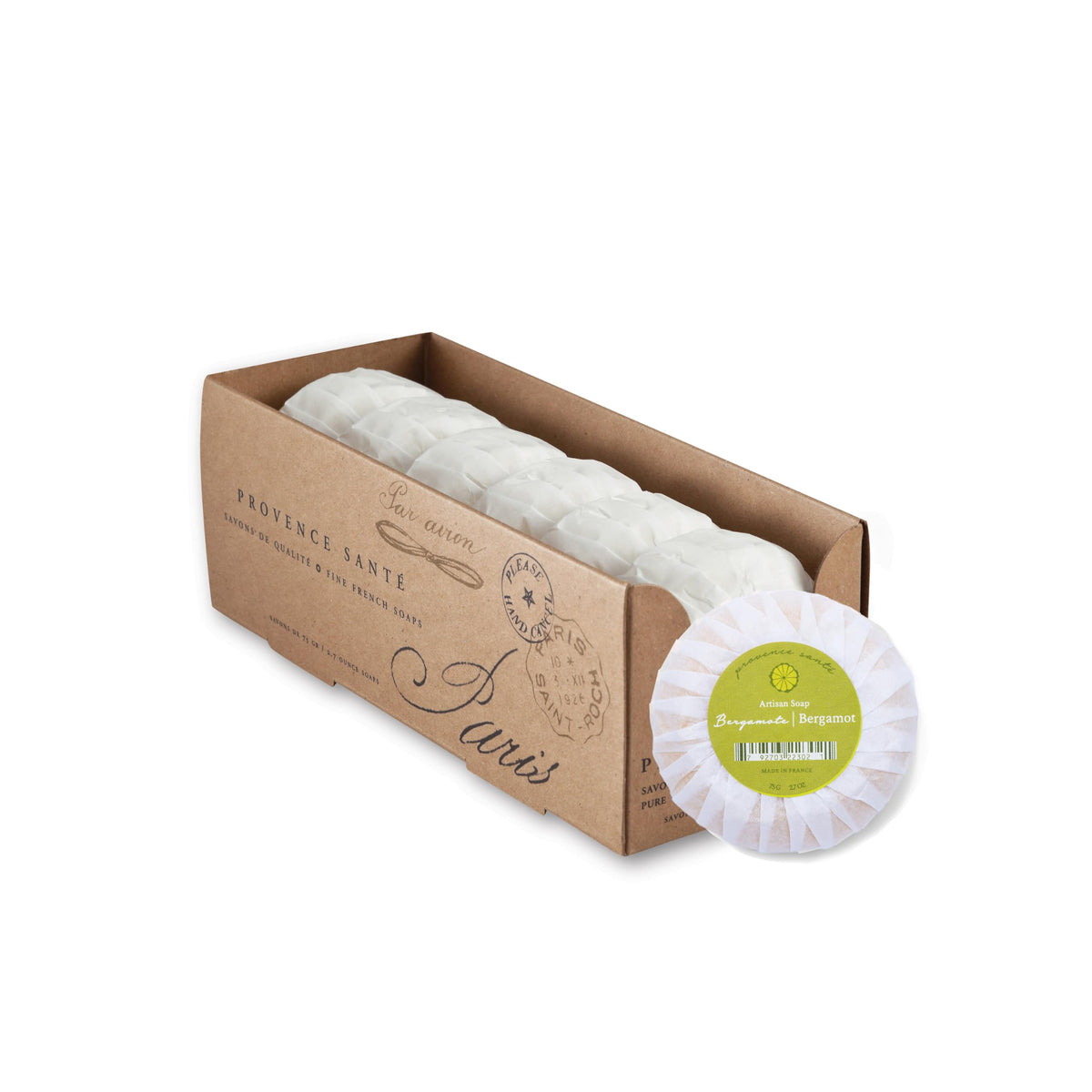 Provence Sante Luxury French Cleansing Bar - Moisturizing Shea Butter - Triple-milled Bergamot Fragrance, 2.7oz (Pack of 6) Beauty & Personal Care Provence Sante