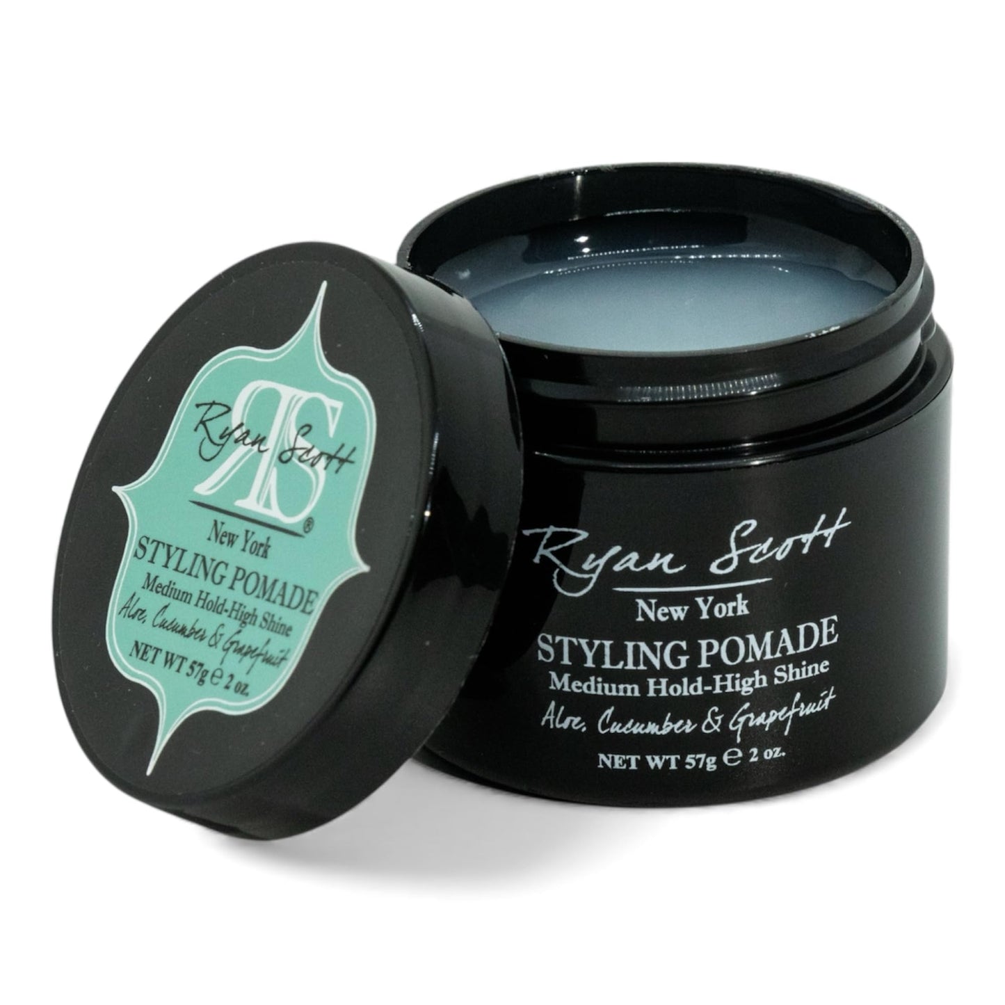 Ryan Scott Styling Pomade - Medium Hold - High Shine Finish. Aloe, Cucumber, & Grapefruit Fragrance 2.0oz. Beauty & Personal Care RYAN SCOTT RS