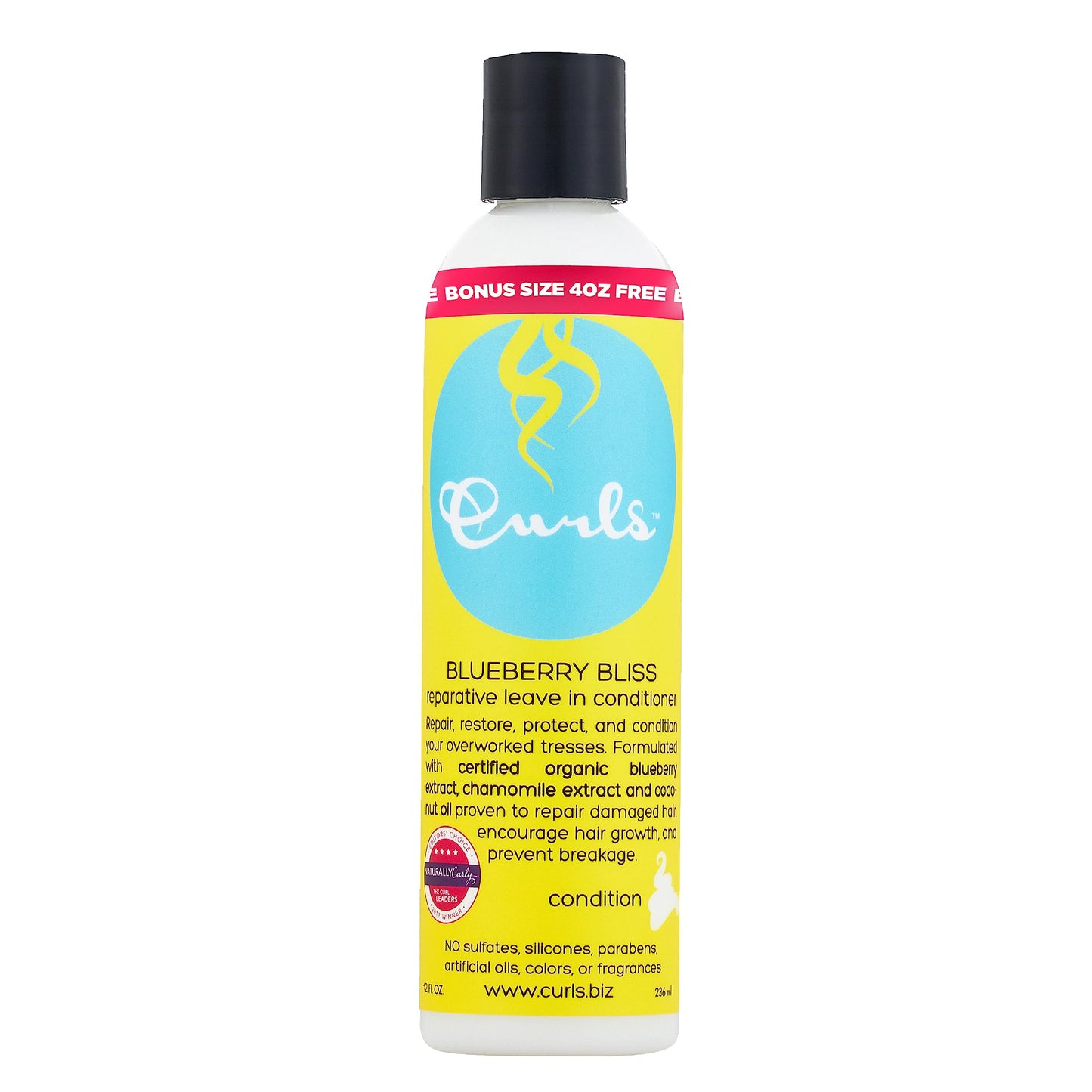 Curls Blueberry Bliss Reparative Leave In Conditioner - Repair Damage and Prevent Breakage - Encourage Hair Growth - For Wavy, Curly, and Coily Hair Beauty and Personal Care Curls