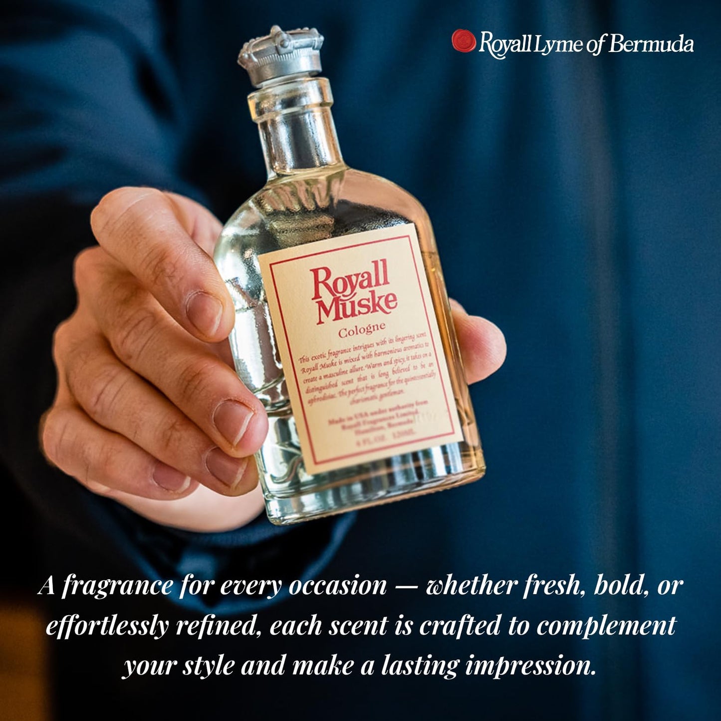 Royall Muske Cologne, Classic Aftershave Scent for Men with Bay Rum, Royal Lyme Fine Perfume, Fragrance Gift, Masculine Grooming Spray, Timeless Men’s Beauty & Personal Care ROYALL LYME