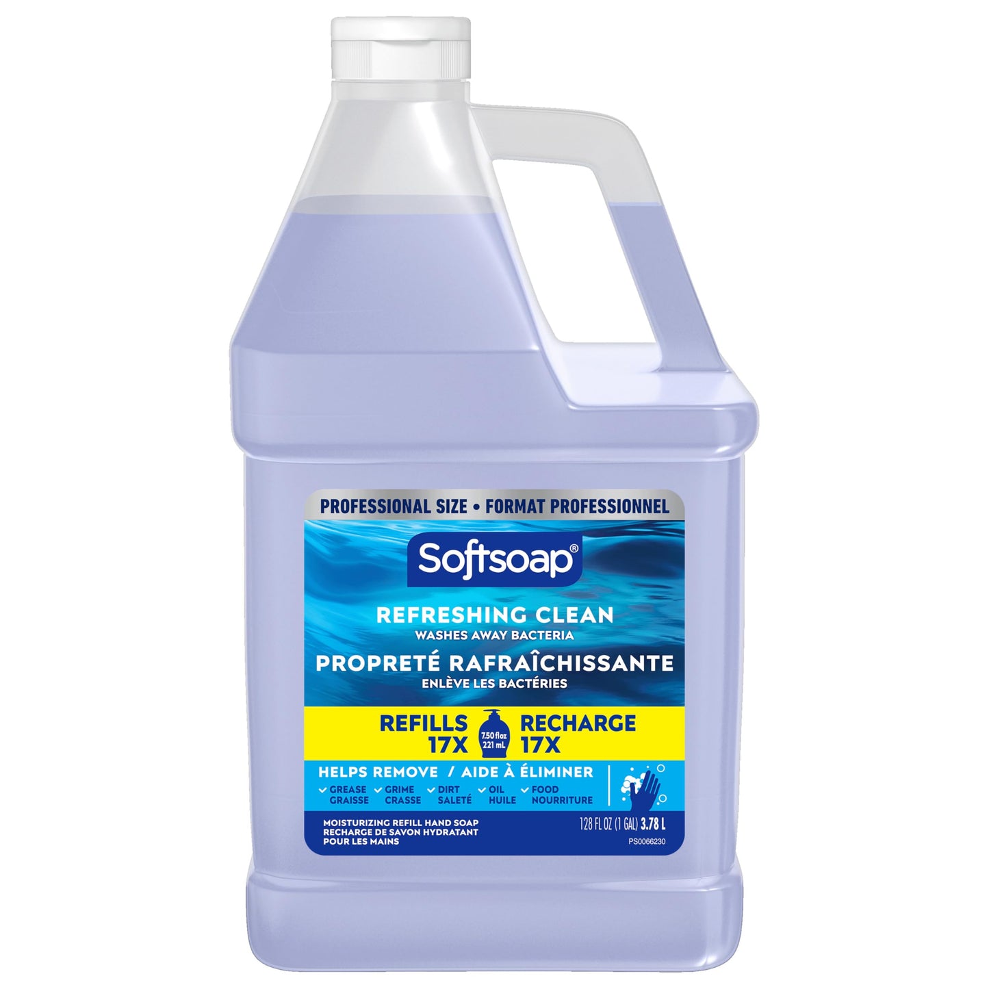 Softsoap Antibacterial Liquid Hand Soap Refill, Refreshing Clean, Moisturizing Hand Soap, 1 Gallon,White Beauty & Personal Care Softsoap