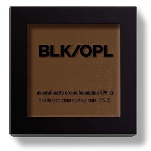 BLK/OPL Mineral Matte Creme Powder Foundation, True Color - SPF 15 Buildable & Blendable Face Foundation Makeup with Matte Finish - Full Coverage Beauty & Personal Care Black Opal
