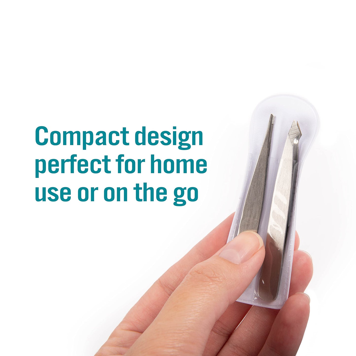 TRIM Beauty Care Tweezer Duo Professional Stainless Steel Slant Point Tips Beauty and Personal Care Trim