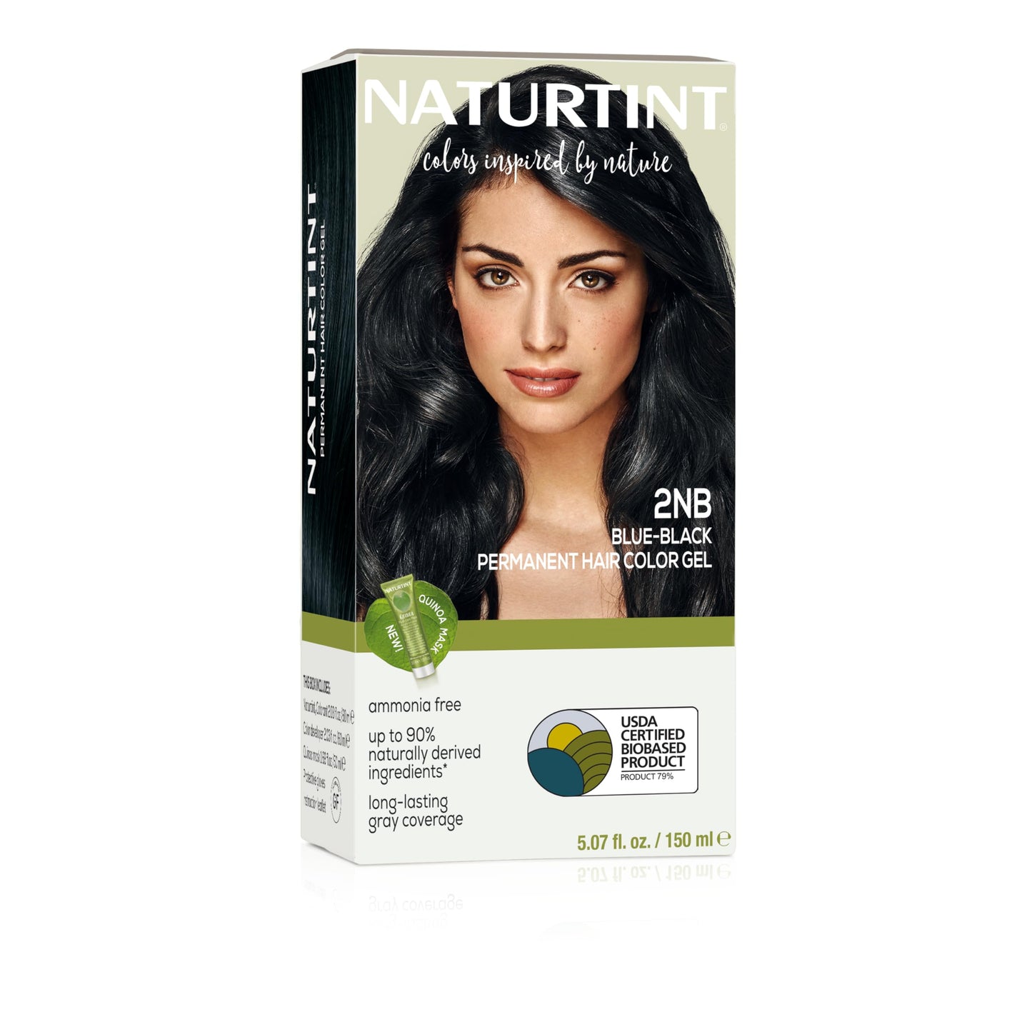 Naturtint 2NB Blue Black Permanent Hair Color (Pack of 1), Ammonia Free, Vegan, Cruelty Free, up to 100% Gray Coverage, Long Lasting Results Beauty & Personal Care Naturtint