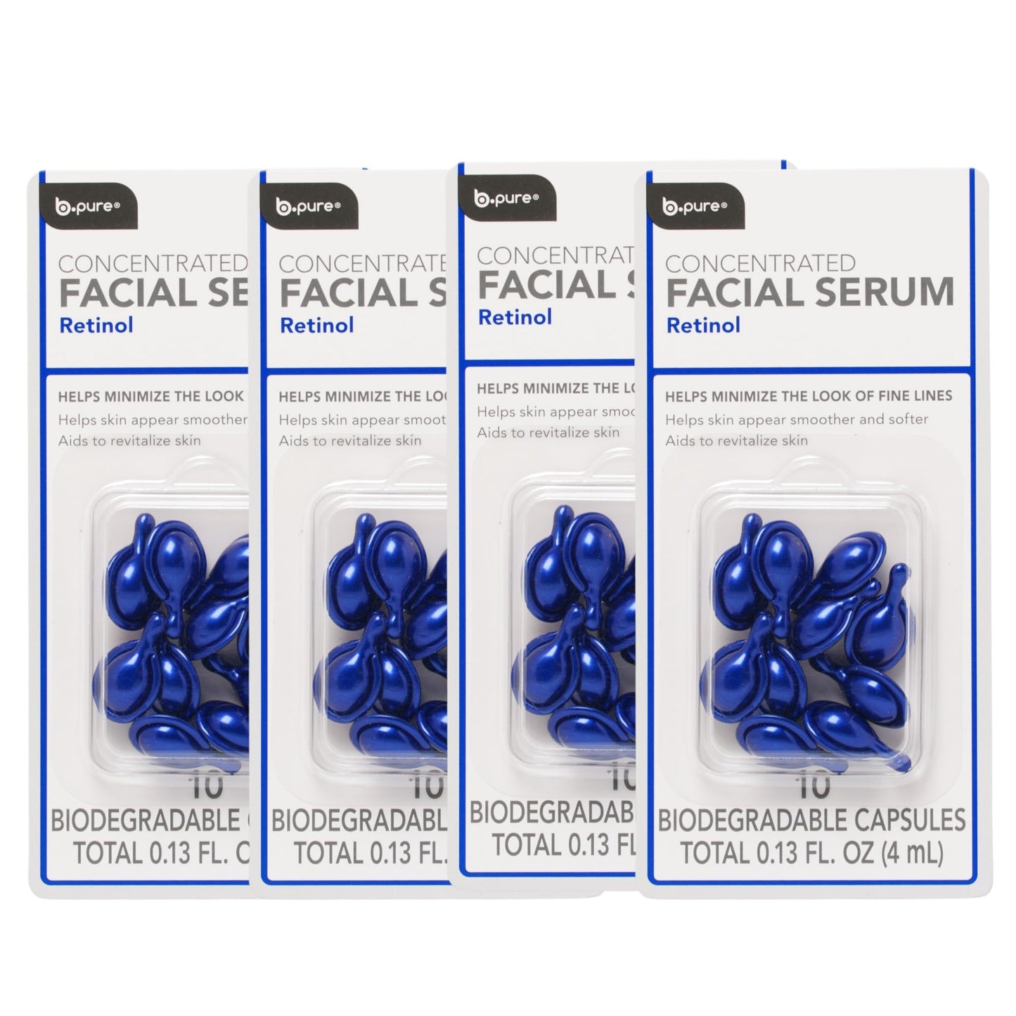 b.pure Retinol Concentrated Facial Serum Capsules | Anti-Aging, Tightening, Smooth Skin, Improved Texture, Even Complexion, Oil Control | 40-Count Beauty & Personal Care b.pure
