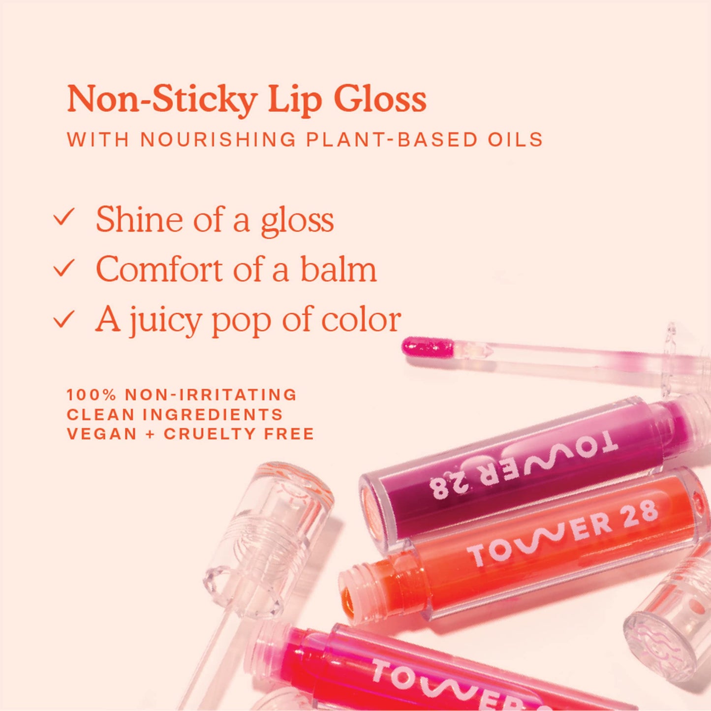 Tower 28 ShineOn Lip Gloss Jelly - Hydrating Lip Balm + Sheer Gloss for Sensitive Lips - Non-Sticky + High-Shine Jelly Formula with Nourishing Oil Beauty & Personal Care Tower 28