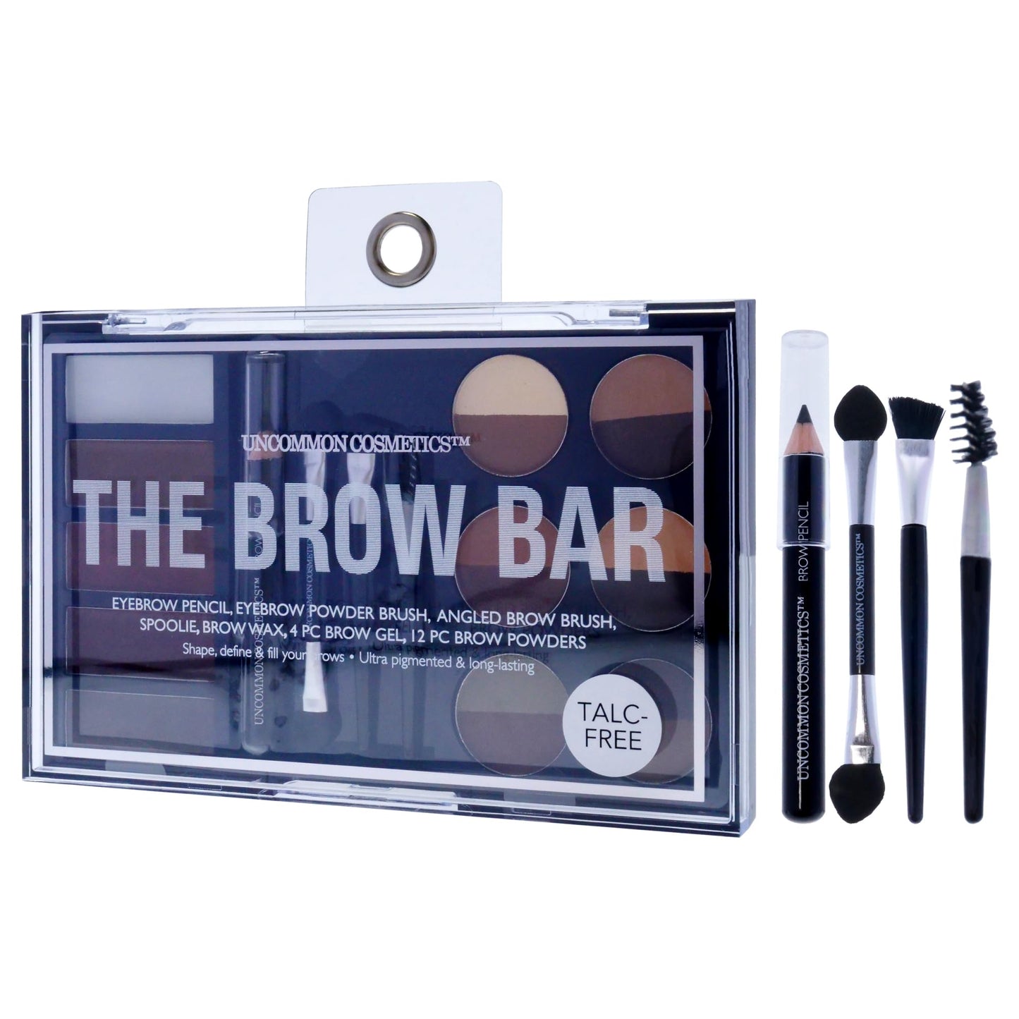 Uncommon Cosmetics The Brow Bar - All-in-One Kit with Variety of Ultra-Pigmented Shades - Eyebrow Gel, Brow Wax and 16 Brow Powders - 21 Pc Gift Set Beauty & Personal Care Uncommon Cosmetics