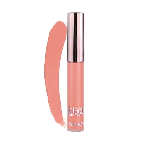 Girlactik Long Lasting Matte Lip Paint Liquid Lipstick in Allure- Long wearing, Smooth Application, Pigmented, Non-Crack Formula, Lightweight, 7.5 ml Beauty & Personal Care Girlactik