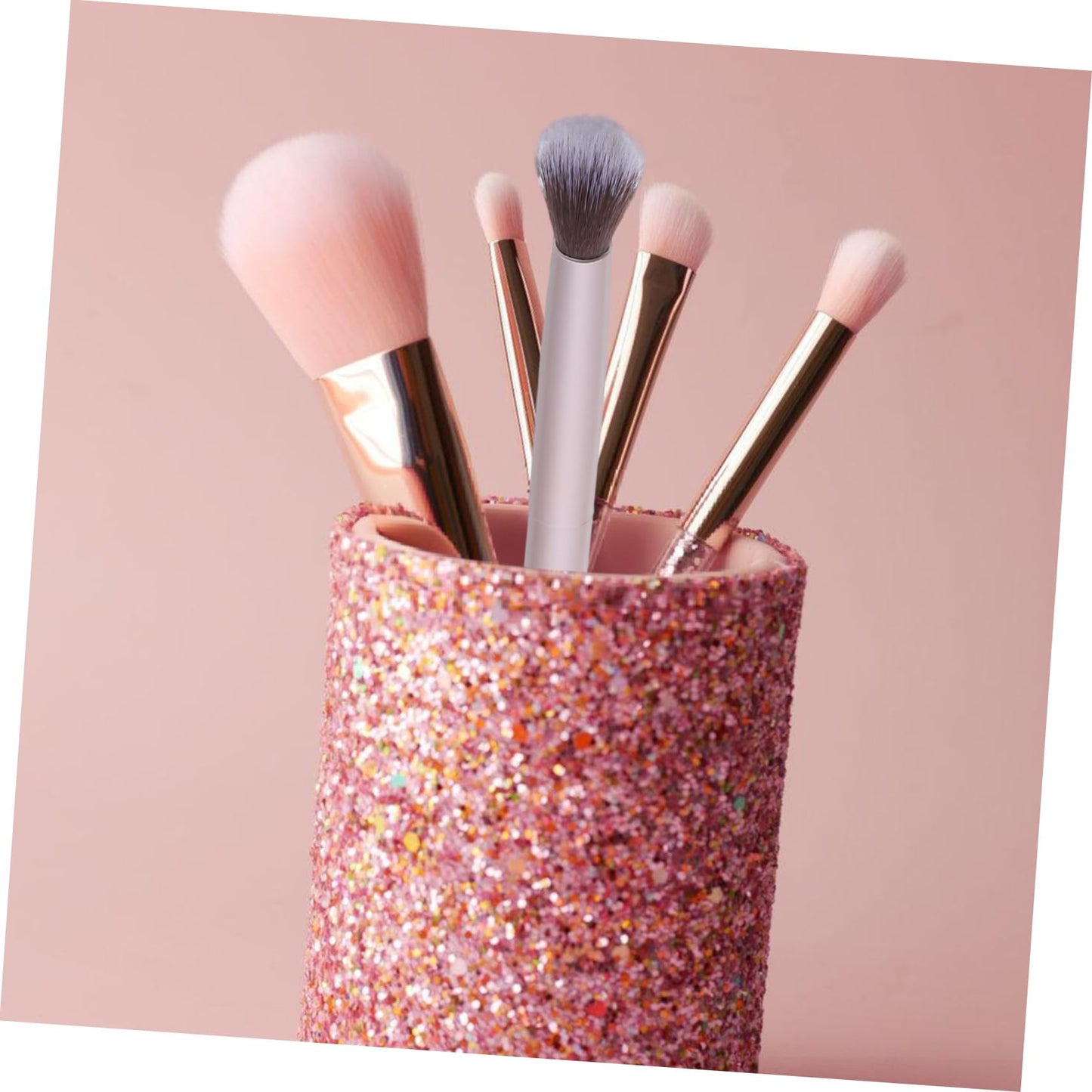 Double Ended Eyebrow Eyeshadow Brush Foundation Makeup Cosmetic Tool (Shallow Matted Gold) Beauty & Personal Care Lurrose