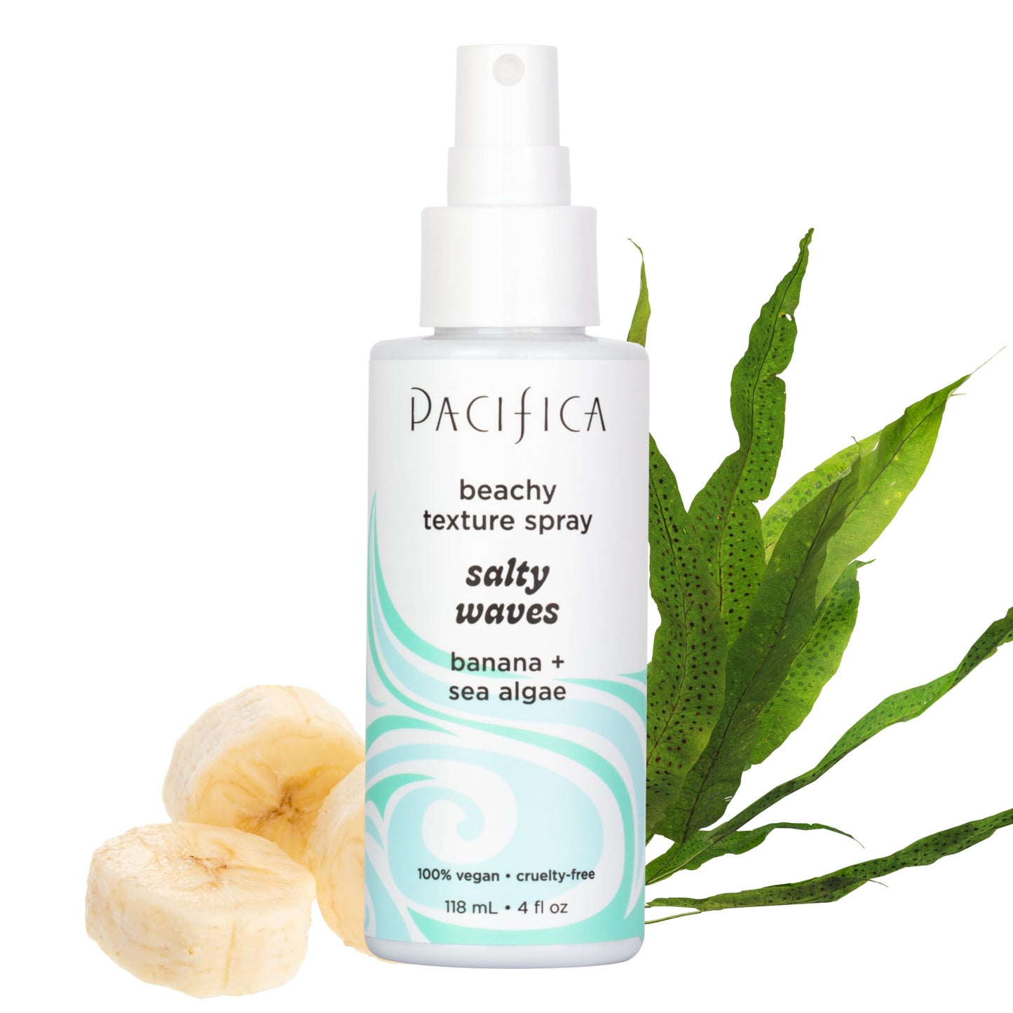 Pacifica Salty Waves Sea Salt Texturizing Spray, Coconut Scent 4oz - Beachy Waves Hair Spray for Tousled Texture & Volume, Surf Salt Spray Beauty & Personal Care Pacifica