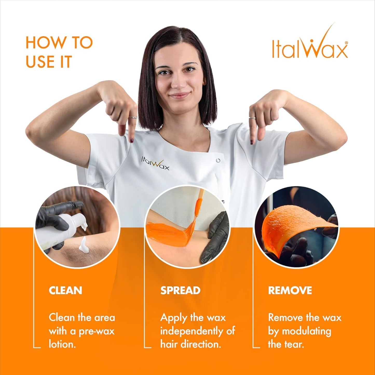 Italwax Top Line Coral Hard Wax Beads 1.65 lb (750 g) - Creamy Strong Grip Wax for Bikini & Coarse Hair, Suitable for Sensitive Skin, Professional Use Beauty and Personal Care Italwax