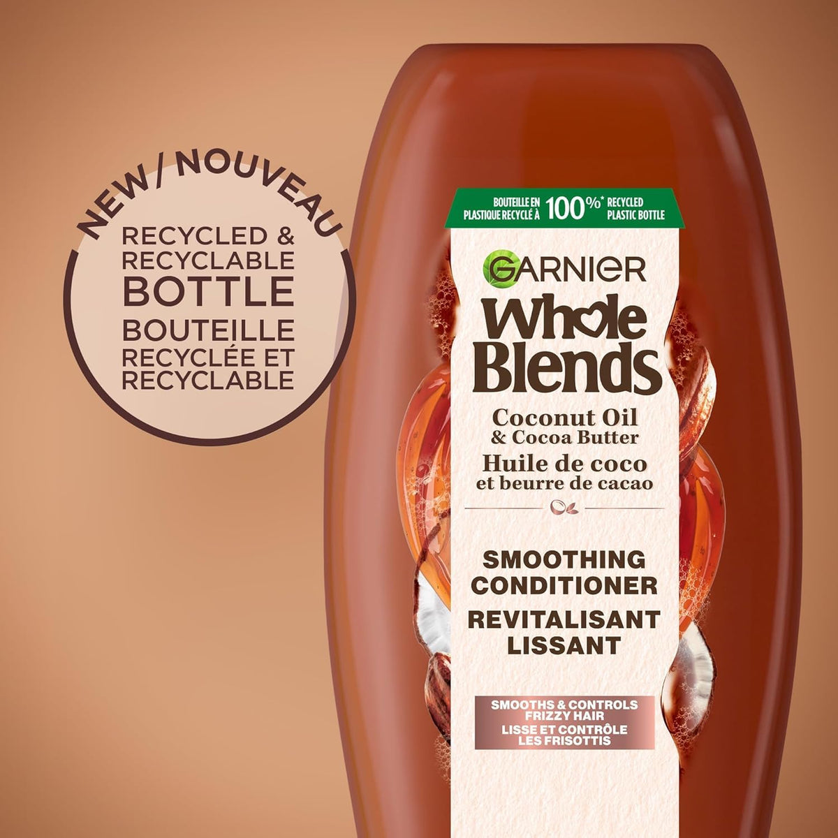 Garnier Whole Blends Condition Coconut Oil 12.5 Ounce (369ml) (3 Pack)