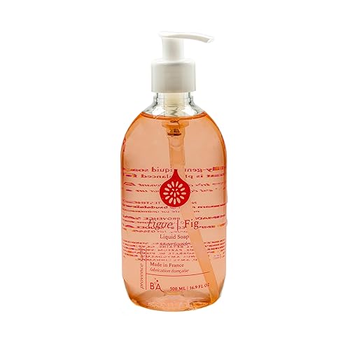 Provence Sante Natural Liquid Soap - Moisturizing Almond Oil Hand Soap with Earthy Fig Scent - Elegant Pump Dispenser for Kitchen & Bath (16.9 oz) Beauty & Personal Care Provence Sante