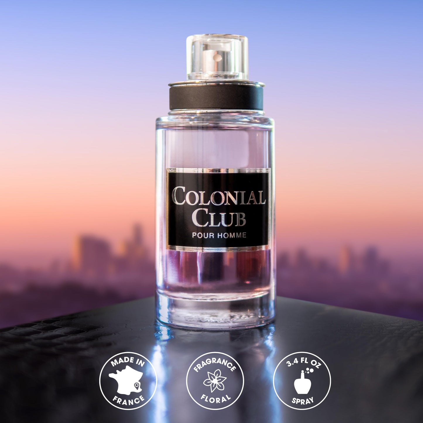 Jeanne Arthes - Colonial Club Eau De Toilette - Spray Perfume for Men - Floral Scent - Notes of Citrus, Lavender, Orange, And Mint- Made in France Beauty & Personal Care Jeanne Arthes