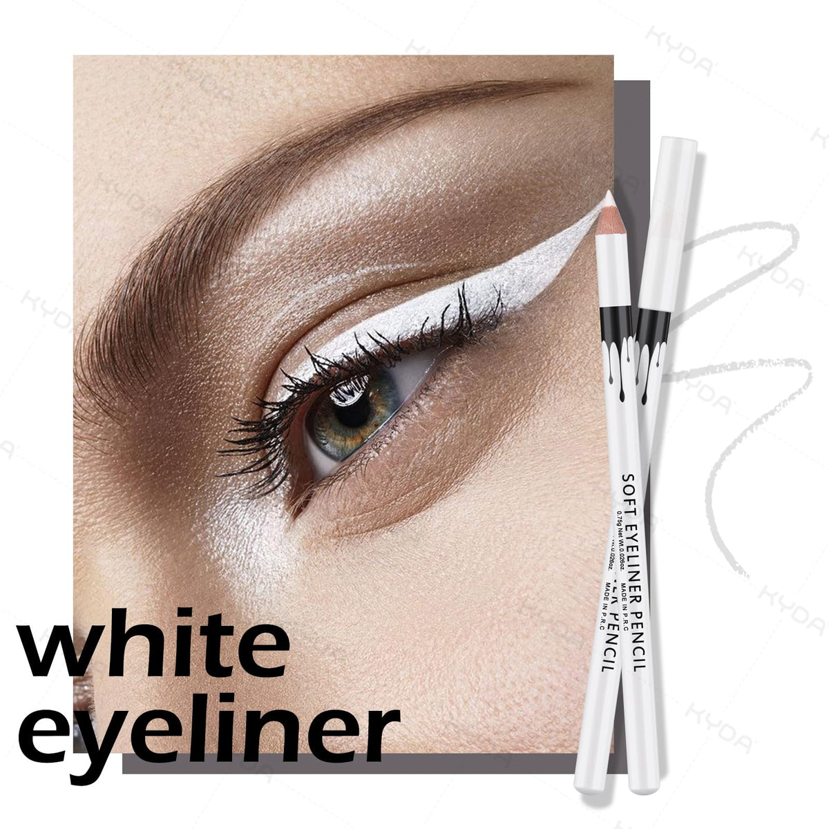 Ownest 12 Pcs White Eyeliner Highlighter Pen, White Pearl Eyeliner Pencil Set, Soft Shimmer Liner & Shadow Pencil, Lasting Smooth Cream Eye Liner Pen Beauty & Personal Care Ownest