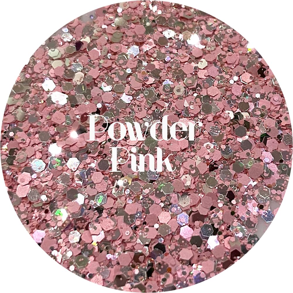 Pink Polyester Glitter | Craft Glitter | Glitter for Arts & Crafts | Tumblers | Cosmetics | Nails | Epoxy Resin Art | Slime | DIY | Body Glitter | 1 Beauty & Personal Care Glitter Heart Co.